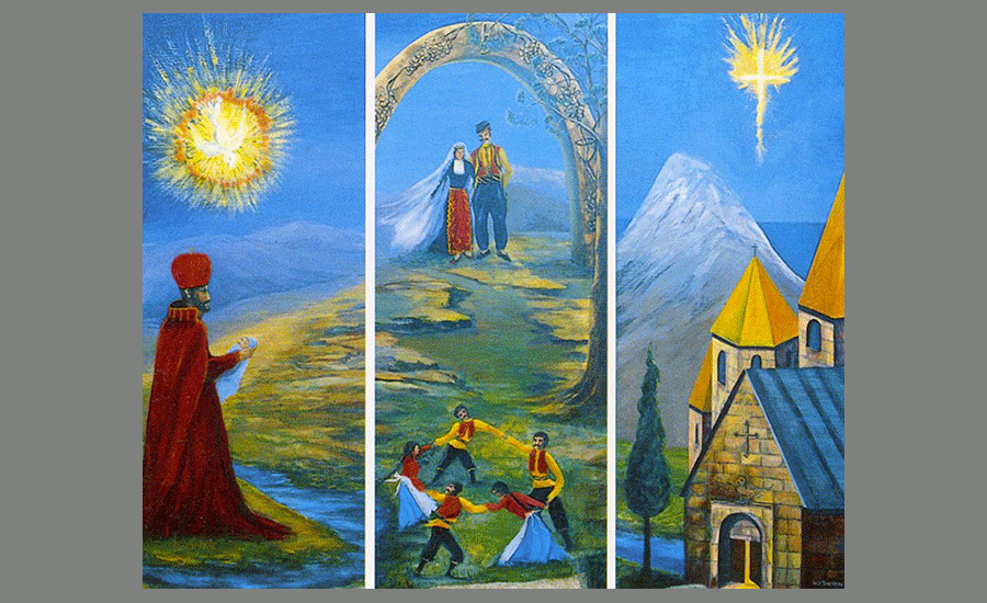 Spiritual Journey to Eternity—72 x 60 in.